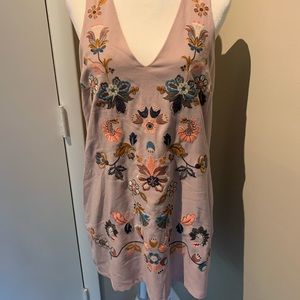 By Together Embroidered Short V Neck Dress, small